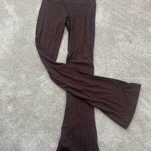 lululemon brown flared leggings